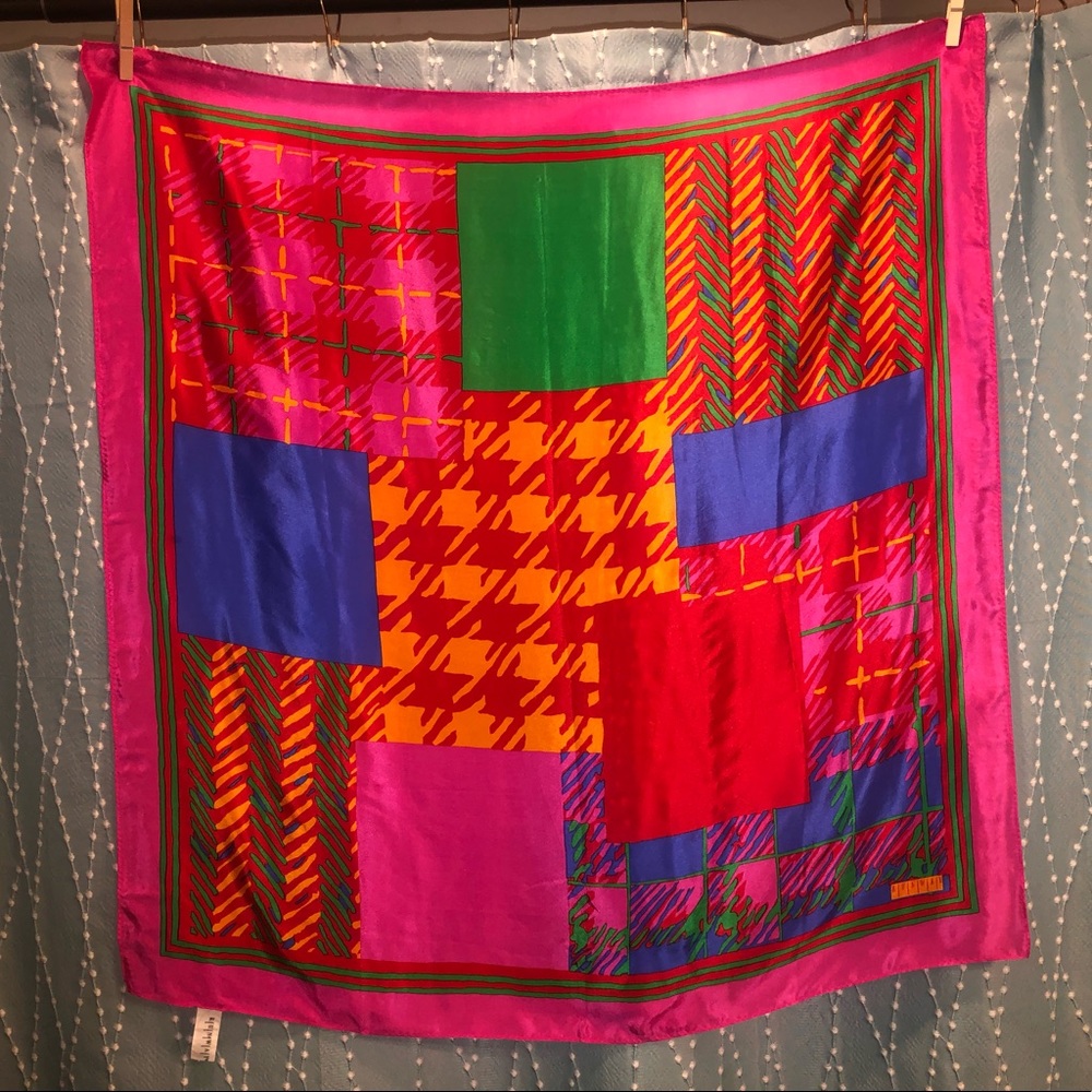 1980’s vintage scarf 100% silk  3 for $30